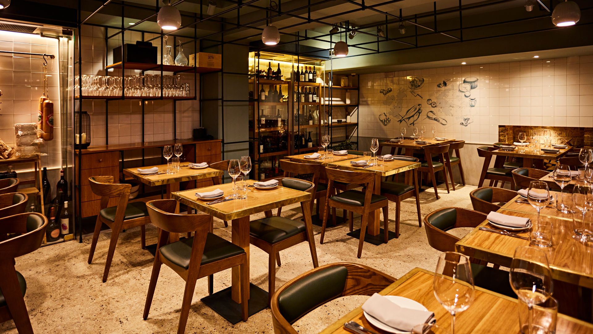 Opso Restaurant London United Kingdom, Woodbender, Dining Furniture