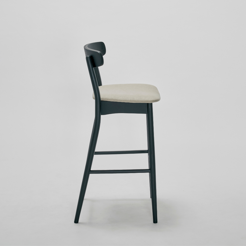 Dining Furniture, Counter Stools, kitchen stools, Bar Stools, Woodbender, Custom Furniture, side view