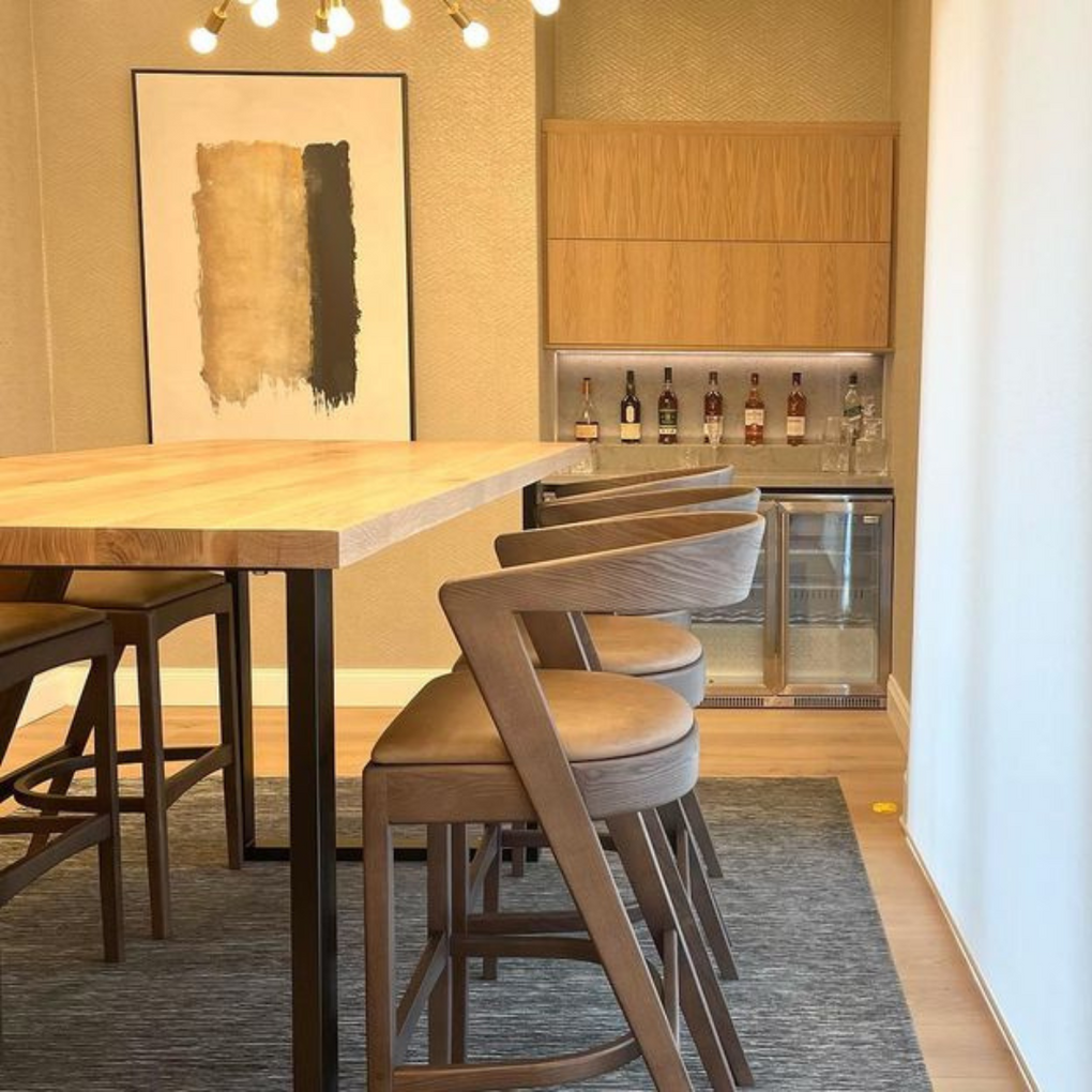 Dining Furniture, Counter Stools, kitchen stools, Bar Stools, Woodbender, Custom Furniture, kitchen furniture, side view