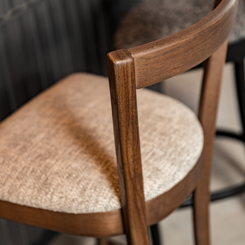 Dining Furniture, Counter Stools, kitchen stools, Bar Stools, Woodbender, Custom Furniture, kitchen furniture, close up view