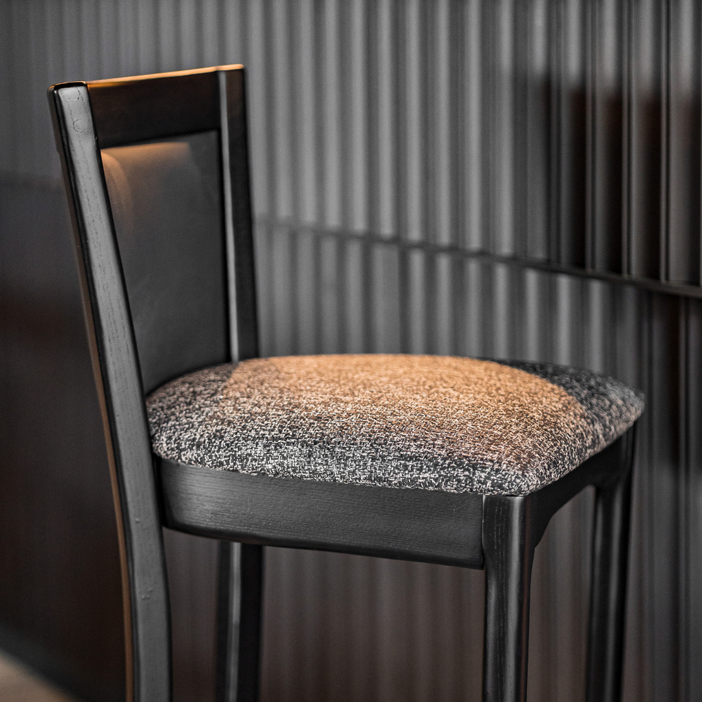 Dining Furniture, Counter Stools, kitchen stools, Bar Stools, Woodbender, Custom Furniture, kitchen furniture, side view