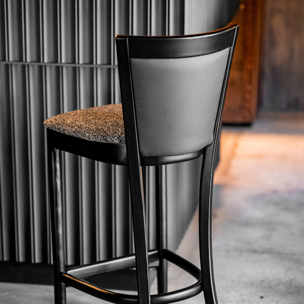 Dining Furniture, Counter Stools, kitchen stools, Bar Stools, Woodbender, Custom Furniture, kitchen furniture, back view